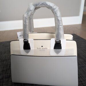 NWT Kate Spade Platinum Saffiano Leather Satchel